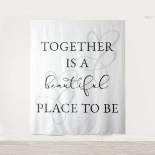 Quote Backdrop Banner Wedding Tapestry