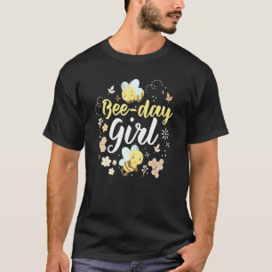 Quote Bee Day Girls Bday Party Cute  Vintage Bee T-Shirt