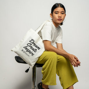 Quote Business Logo    Company Promotional  Large Tote Bag