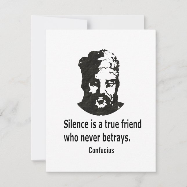 Quote By Confucius Card (Front)