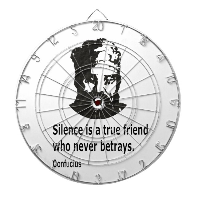Quote By Confucius Dartboard (Front)