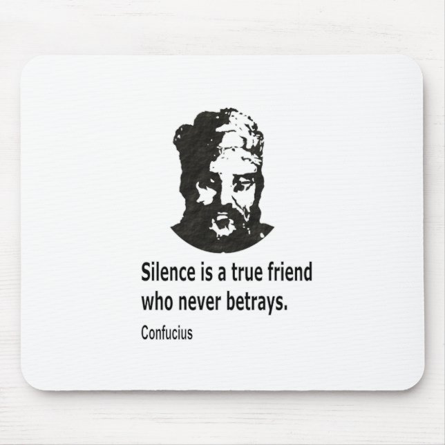 Quote By Confucius Mouse Pad (Front)