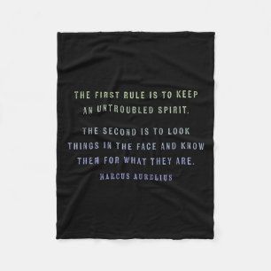 Quote By Marcus Aurelius Stoic, Mindset Motivation Fleece Blanket