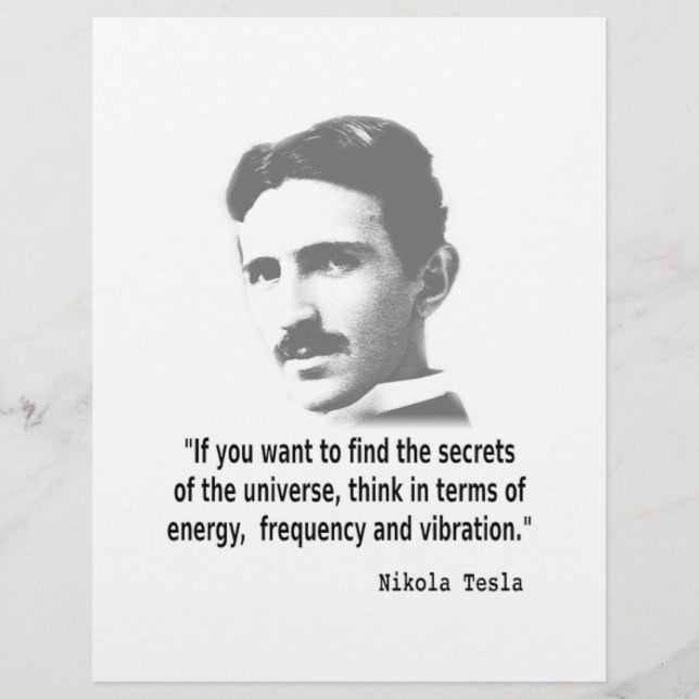 Quote By Nikola Tesla (Front)