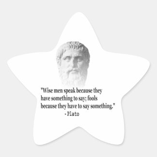 Quote By Plato Star Sticker