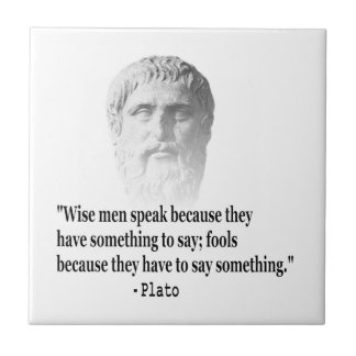 Quote By Plato Tile