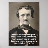 Quote by Poe on Darkness and Dreams