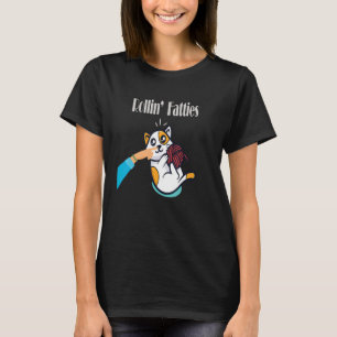 Quote Cat Cat Nails Ball Of Yarn Rollin' Fatties T-Shirt