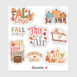 Quote Fall Season, Pumpkin Spice set of 8
