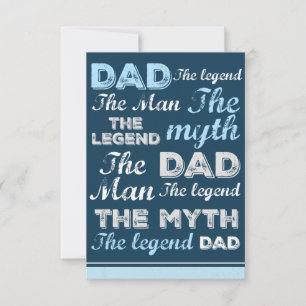 Quote fathers day cards Typography