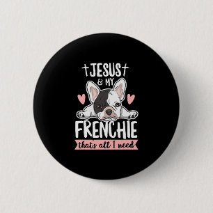 Quote For A Frenchie Owner 6 Cm Round Badge