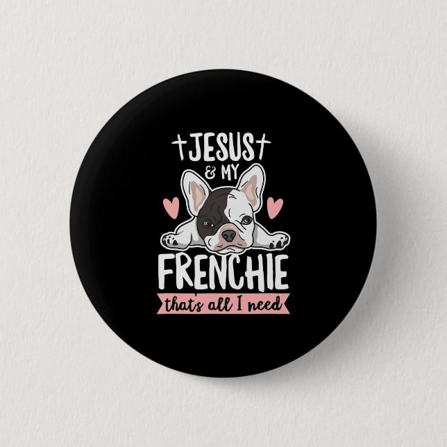 Quote For A Frenchie Owner  6 Cm Round Badge (Front)
