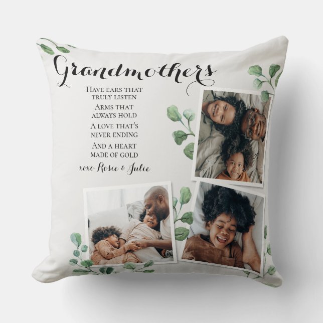 Quote for Grandma Nana from Grandkids Photo Cushion (Front)