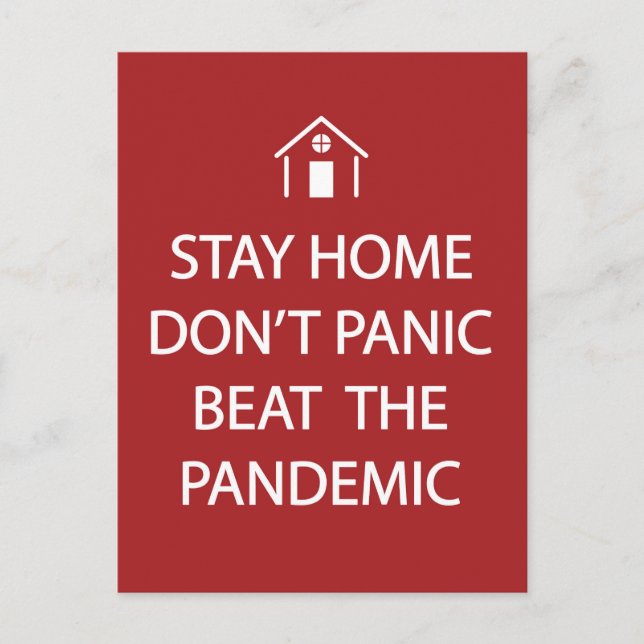 Quote for preventing the corona virus infection postcard (Front)