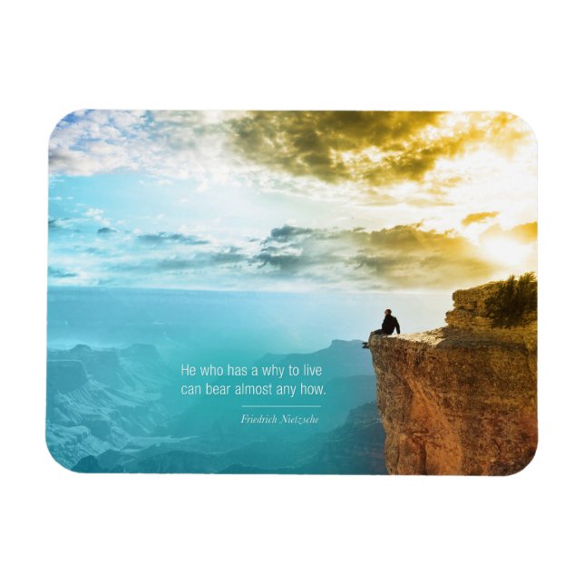 Quote Friedrich Nietzsche Nature Adventure Nature Magnet (Horizontal)