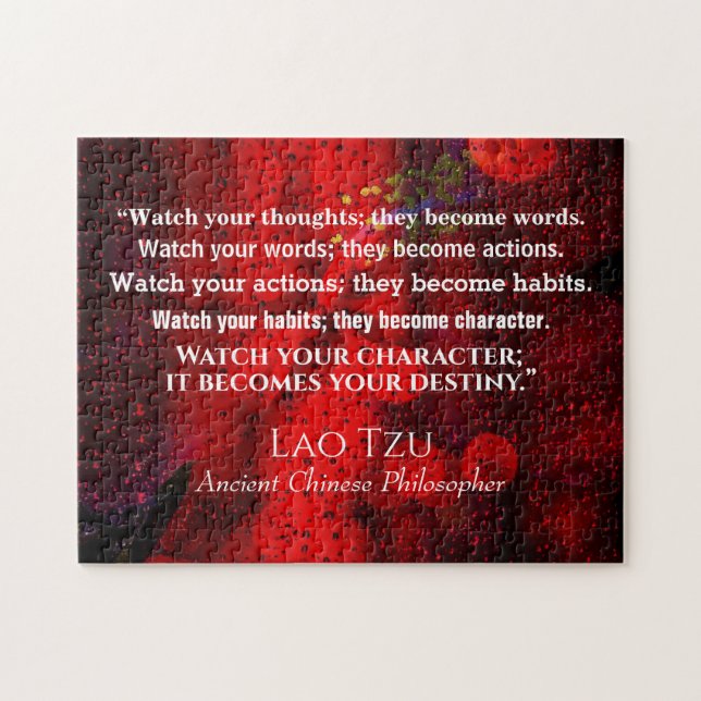 Quote from ancient Chinese philosopher Jigsaw Puzzle (Horizontal)