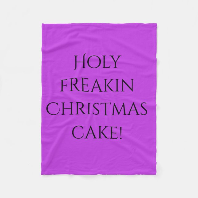Quote from Orphan Black holy Christmas cake Fleece Blanket (Front)
