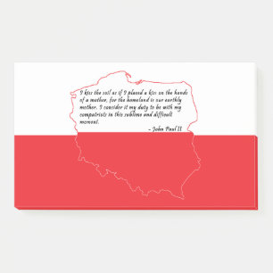 Quote From Pope John Paul II Post-it Notes