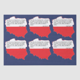 Quote From Pope John Paul II Tissue Paper