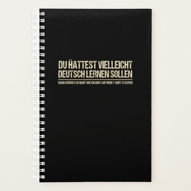 Quote-Funny German Speaker Deutschland Quote Planner (Front)