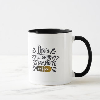 quote graphic design for a coffee cup