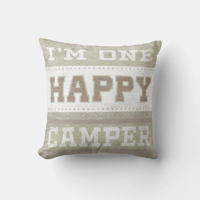Quote | I'm One Happy Camper Cushion (Front)