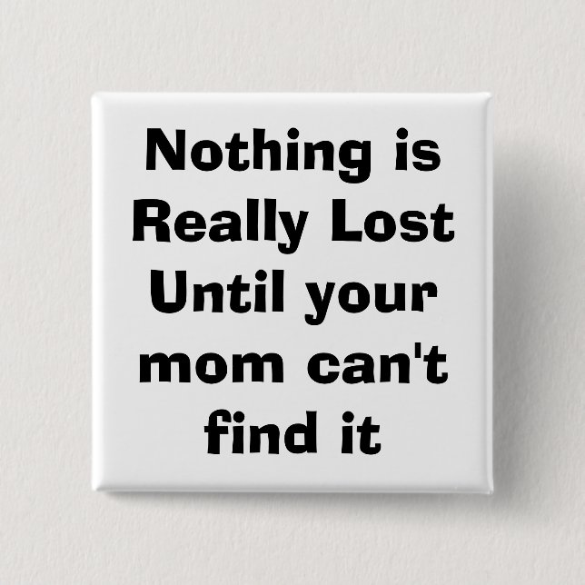 quote, mum, parenting 15 cm square badge (Front)