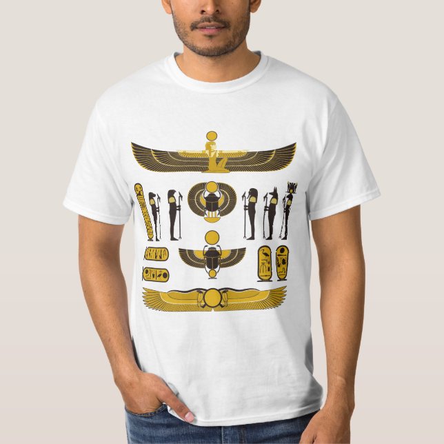 Quote of old Hieroglyphic language, Ancient Egypt T-Shirt (Front)