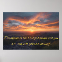 Quote on Discipline Poster