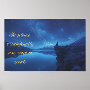 Quote on Silence Poster