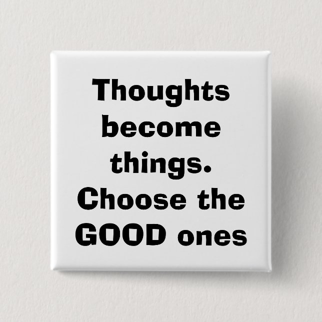 quote, parenting 15 cm square badge (Front)