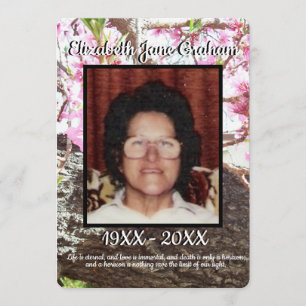 Quote Peach Blossoming Tree Background Funeral   Programme