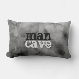 quote pillow man cave grey watercolor design