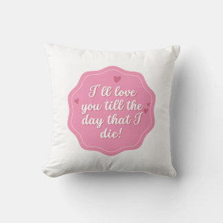 Quote | Pink | Pastel Cushion