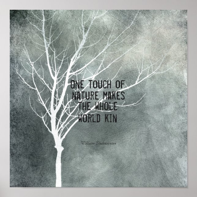 quote poster nature art grey and white (Front)