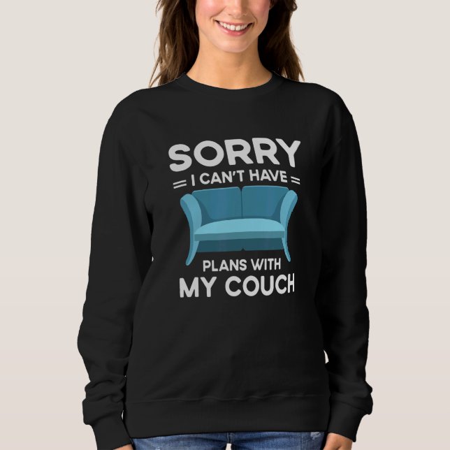 Quote Sofa Potato Living Room Sweatshirt (Front)