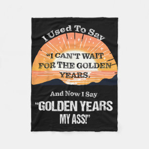 Quote Sr. Citizen Old Age Getting Old Retirement  Fleece Blanket