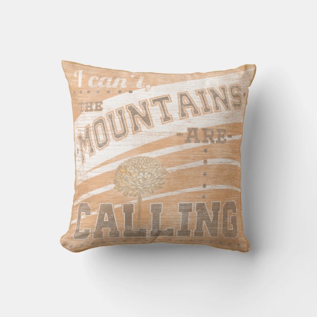 Quote | The Mountains Are Calling Cushion (Front)