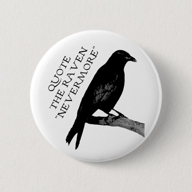 Quote The Raven 6 Cm Round Badge (Front)