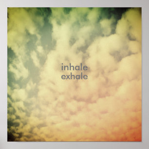 quote typography  poster text on clouds