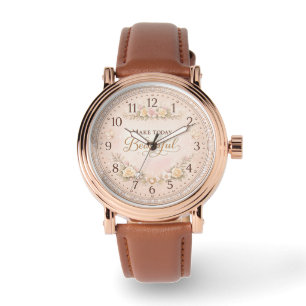 Quote Watch Design Feminine Custom Timepiece Gif