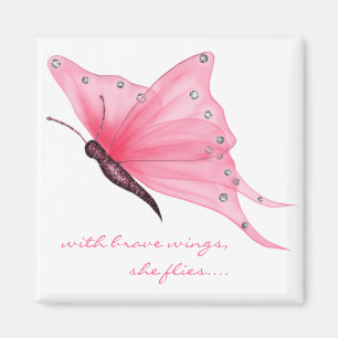 QUOTE; with brave wings... Magnet