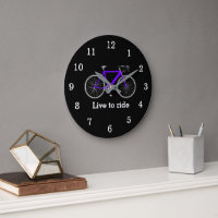 Quote With Purple Bicycle On Black