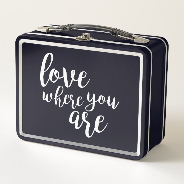 Quoteable V Metal Lunch Box (Front)