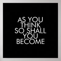 Quotes, As You Think So Shall You Become