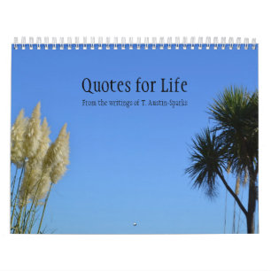 Quotes for Life Calendar Option B