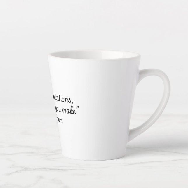 "Quotes for Life Collection" Les Brown Latte Mug (Right)