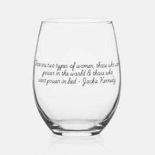 "Quotes for Life" Collection Stemless Wine Glass