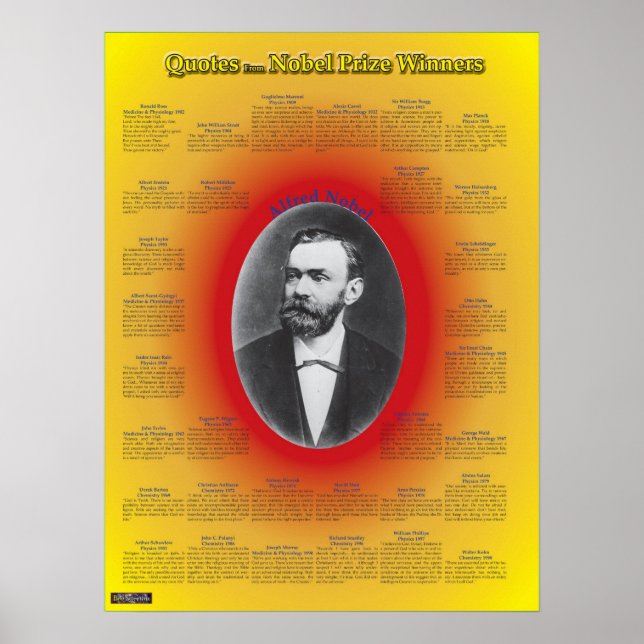 Quotes from Nobel Prize Winners Poster (Front)