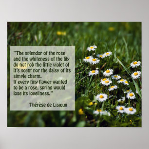 Quotes from St Therese Poster